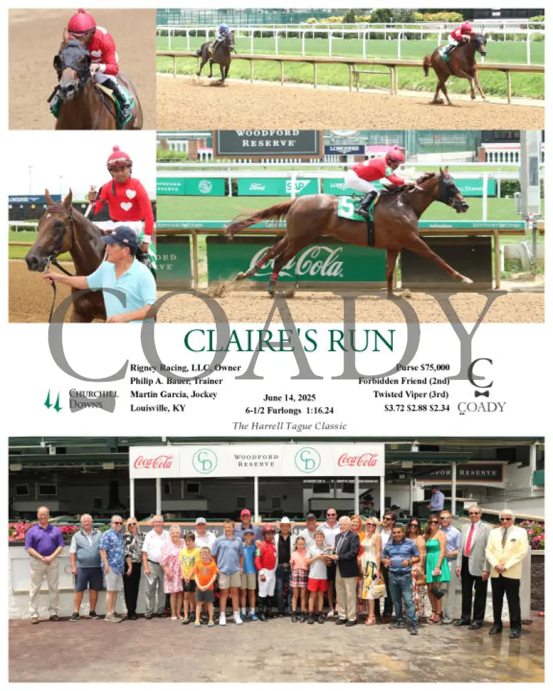 CLAIRE’S RUN - 06-14-25 - R03 - CD - Group Churchill Downs
