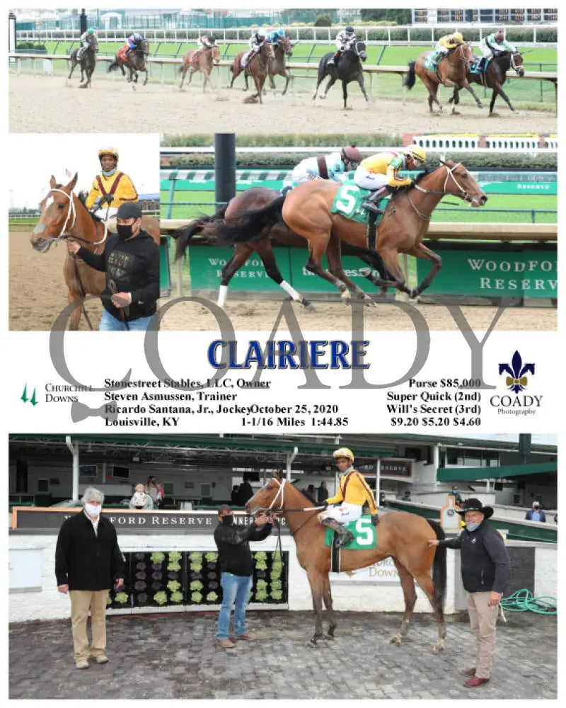Clairiere - 10-25-20 R06 Cd Churchill Downs