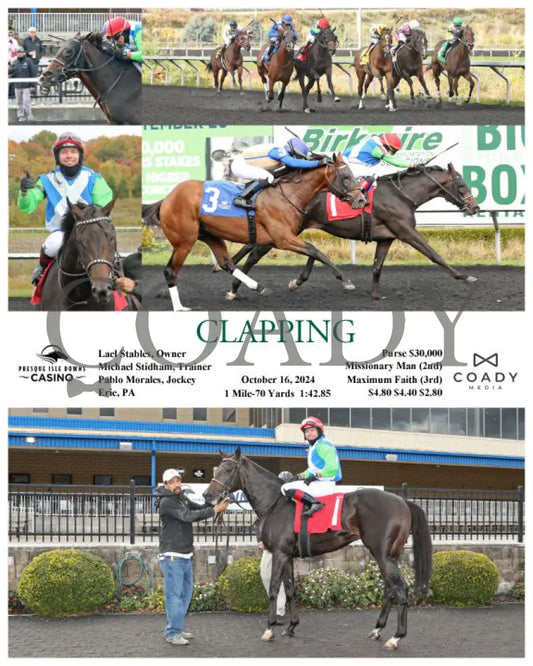 Clapping - 10-16-24 R03 Pid Presque Isle Downs