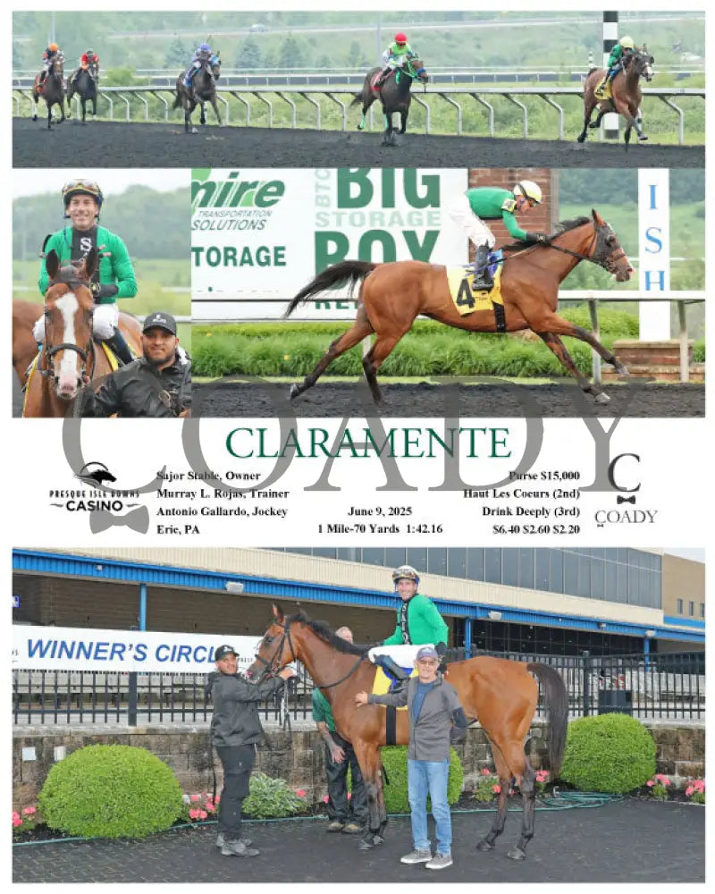 CLARAMENTE - 06-09-25 - R04 - PID Presque Isle Downs