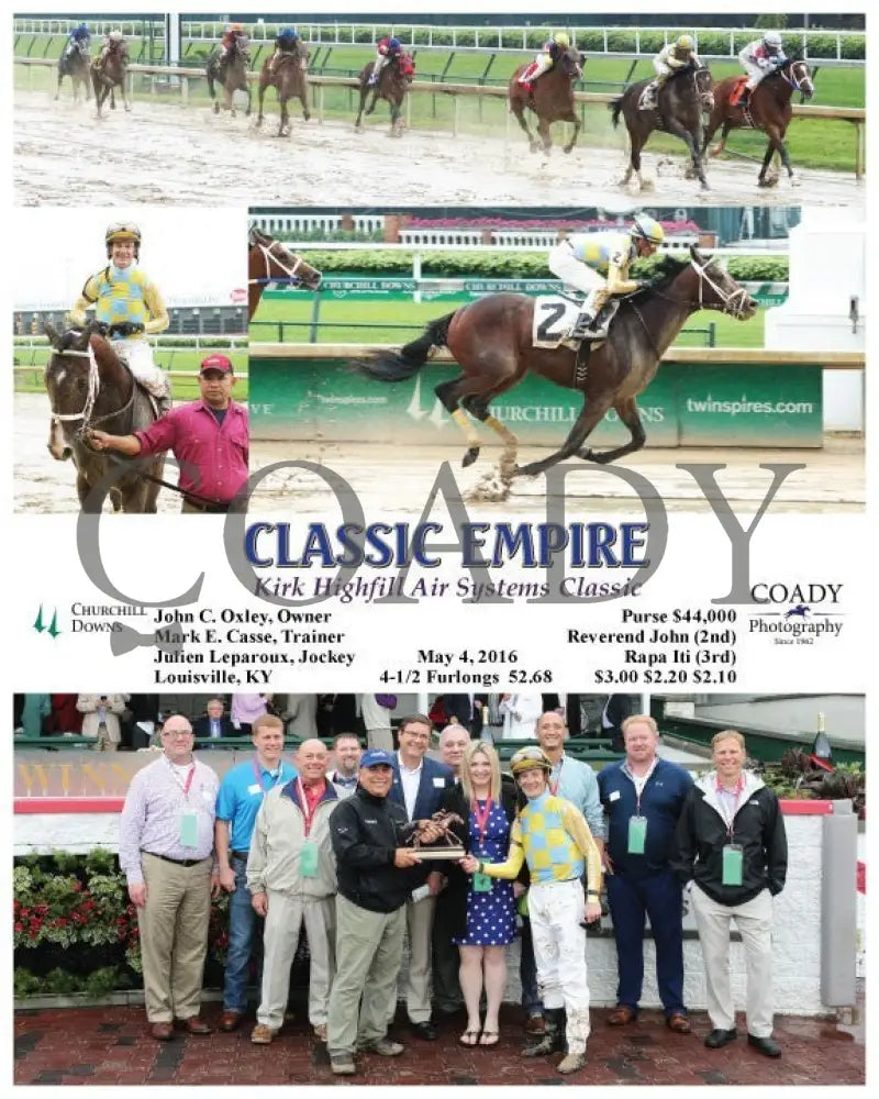 Classic Empire - 050416 Race 02 Cd Group Churchill Downs