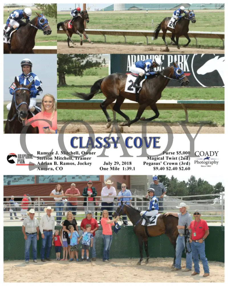 Classy Cove - 072918 Race 02 Arp Arapahoe Park