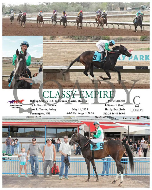 CLASSY EMPIRE - 05-11-25 - R11 - SRP SunRay Park