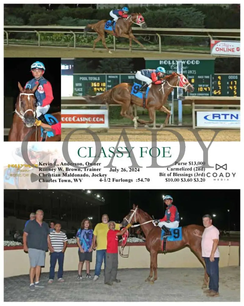 Classy Foe - 07-26-24 R08 Ct Hollywood Casino At Charles Town Races
