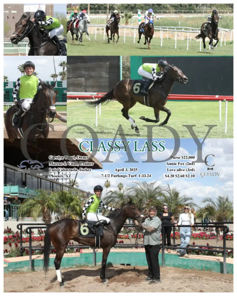 CLASSY LASS - 04-03-25 - R04 - TUP Turf Paradise