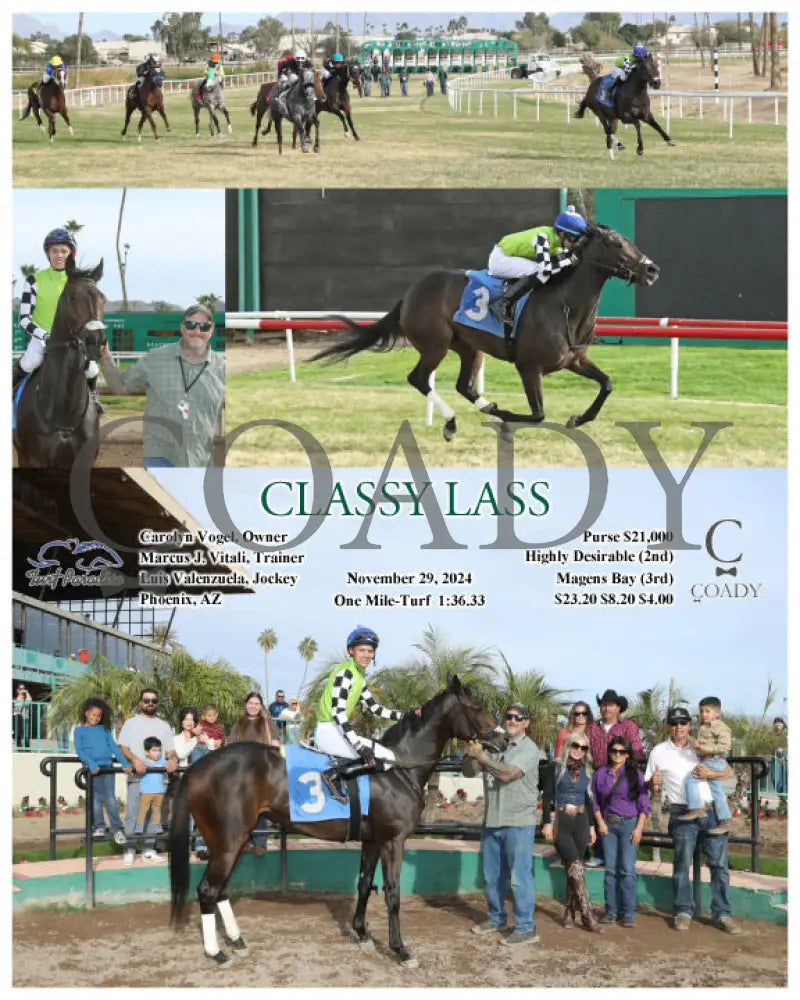 Classy Lass - 11-29-24 R05 Tup Turf Paradise