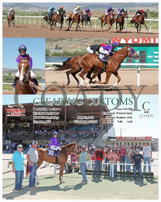 CLEARING CUSTOMS - 07-13-25 - R08 - WYO Wyoming Downs