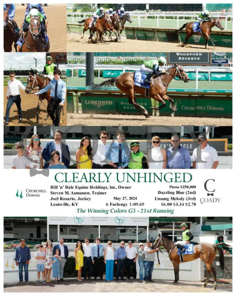 Clearly Unhinged - 05-27-24 R08 Cd Churchill Downs