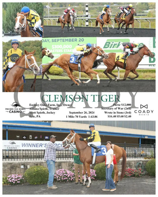 Clemson Tiger - 09-26-24 R02 Pid Presque Isle Downs