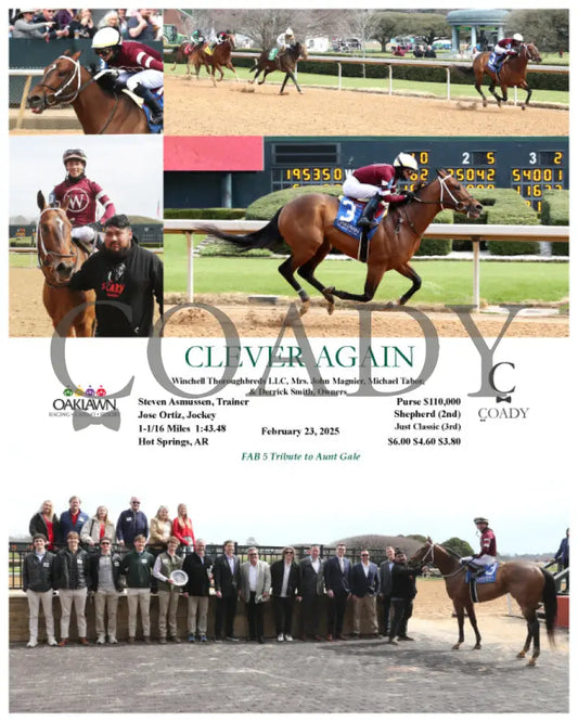CLEVER AGAIN - 02-23-25 - R01 - OP Oaklawn Park