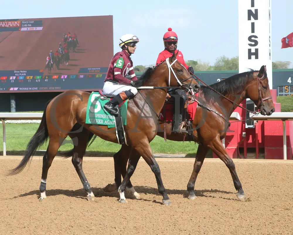 CLEVER AGAIN - 033025 - Race 07 - OP - Post Parade 01 Oaklawn Park