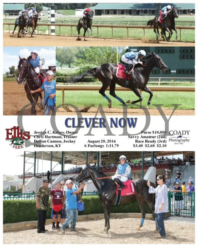 Clever Now - 082016 Race 01 Elp Ellis Park