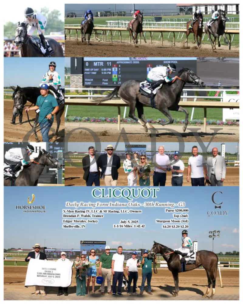 CLICQUOT - Daily Racing Form Indiana Oaks - G3 - 07-05-25 - R11 - IND Indiana Grand