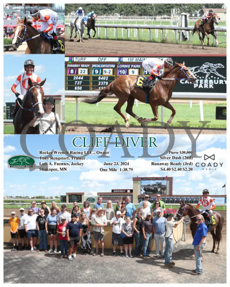 Cliff Diver - 06-23-24 R04 Cby Canterbury Park