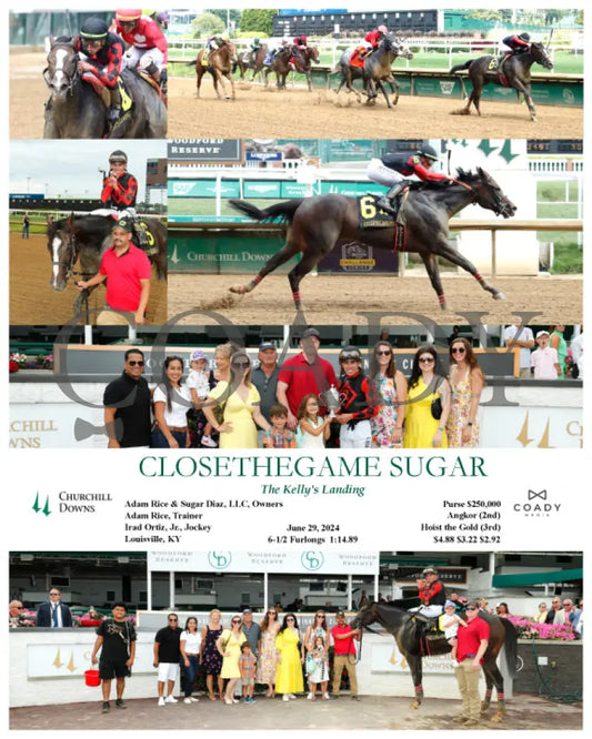 Closethegame Sugar - The Kelly’s Landing 06-29-24 R10 Cd Churchill Downs