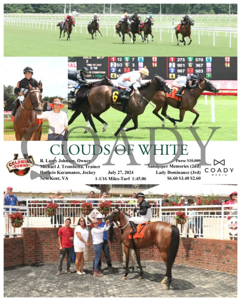 Clouds Of White - 07-27-24 R02 Cnl Colonial Downs