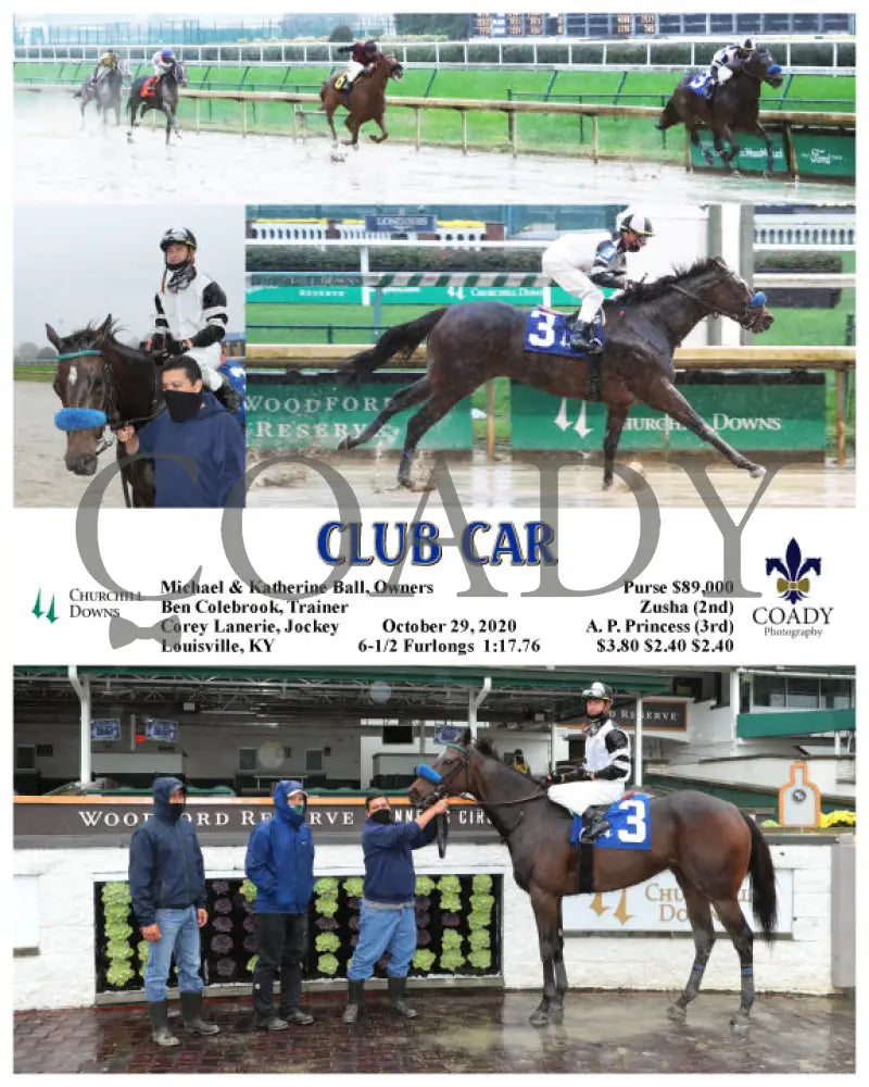 Club Car - 10-29-20 R08 Cd Churchill Downs