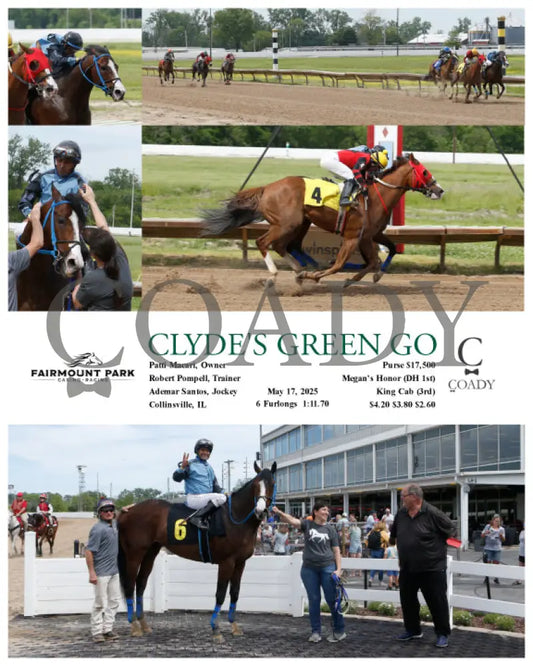 CLYDE’S GREEN GO - 05-17-25 - R05 - FP Fanduel Sportsbook Horse Racing