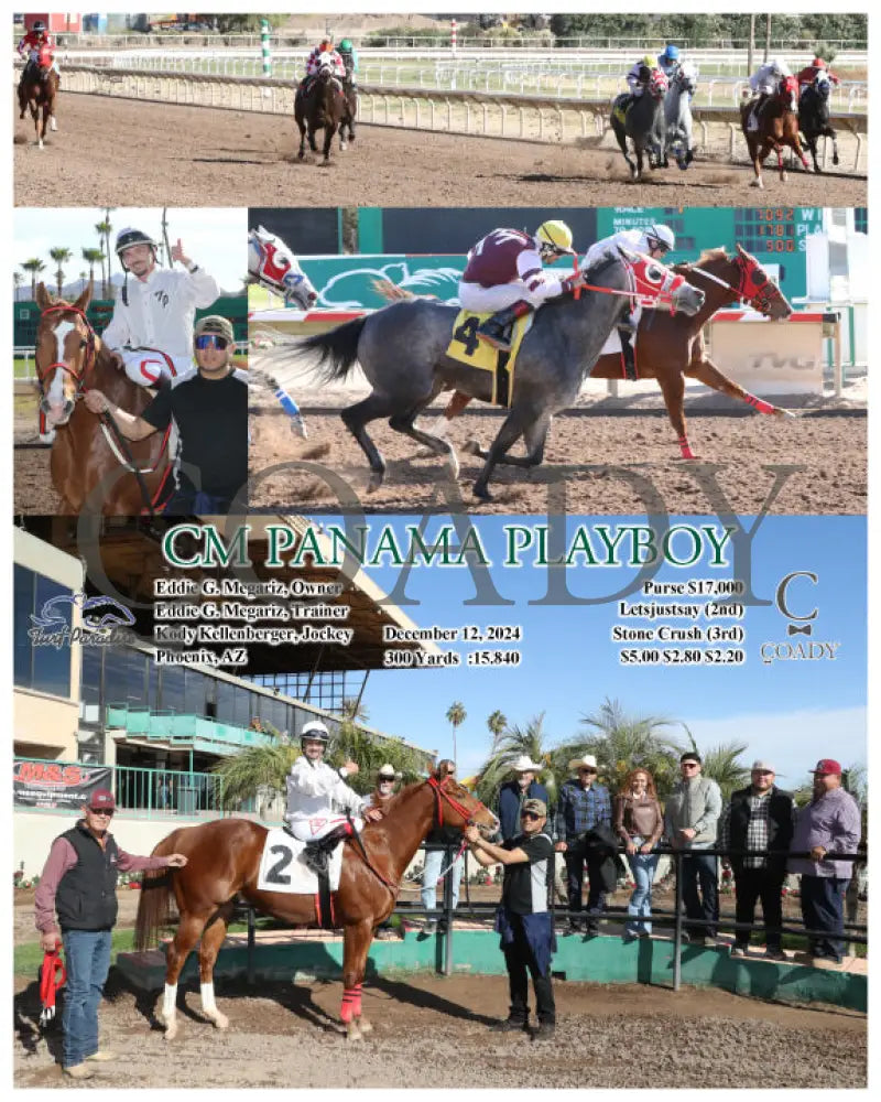 Cm Panama Playboy - 12-12-24 R01 Tup Turf Paradise