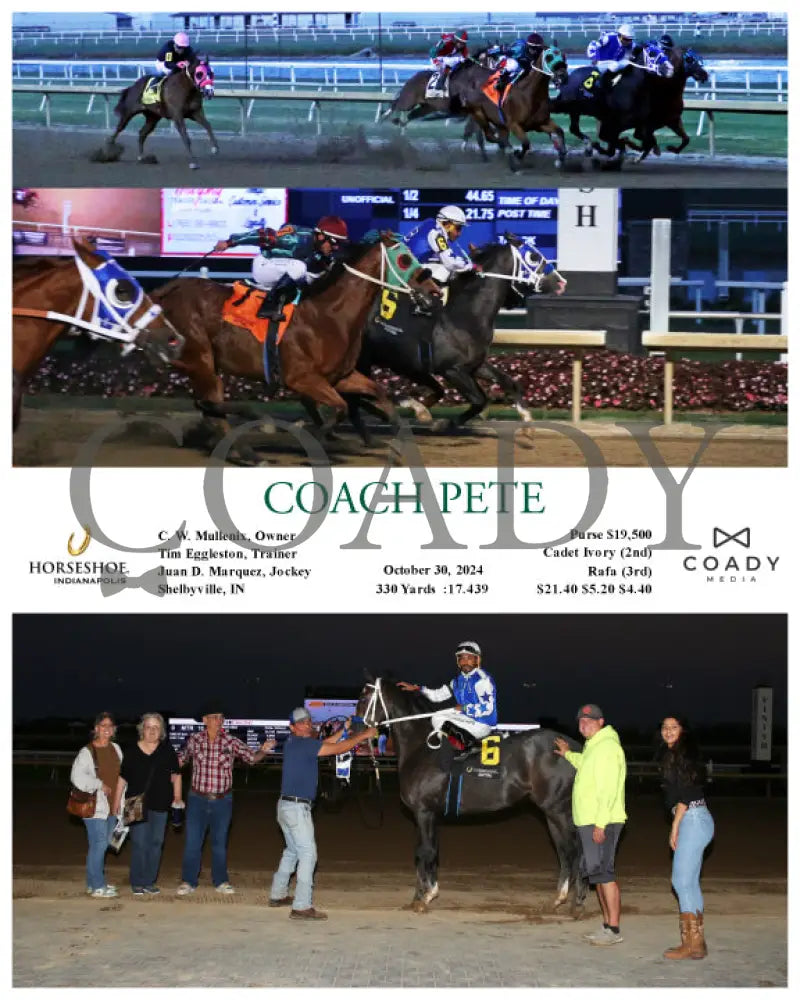 Coach Pete - 10-30-24 R10 Ind Indiana Grand