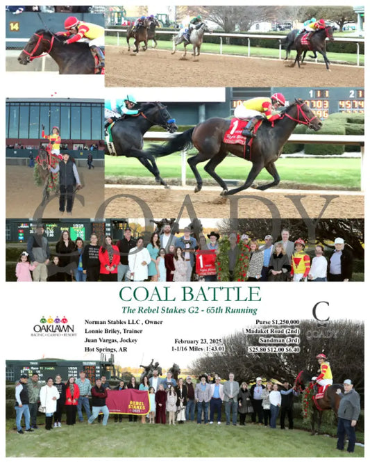 COAL BATTLE - The Rebel Stakes G2 - 02-23-25 - R11 - OP Oaklawn Park