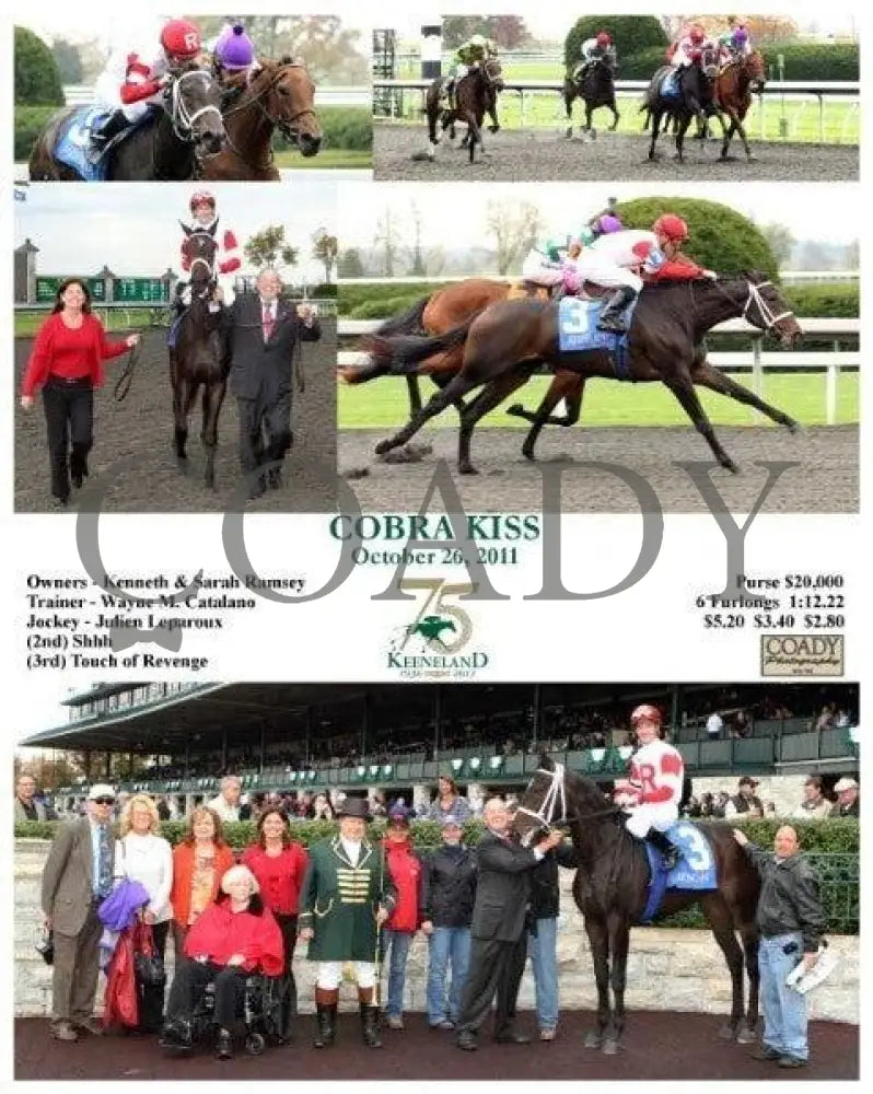 Cobra Kiss - 102611 Keeneland