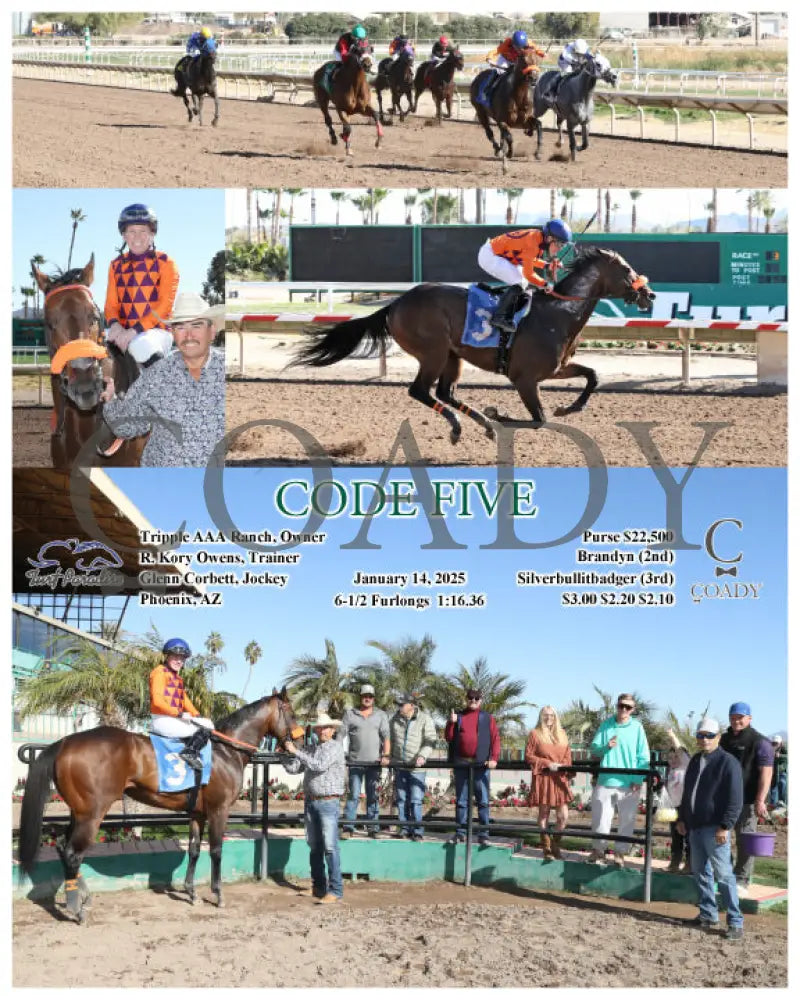 Code Five - 01-14-25 R03 Tup Turf Paradise