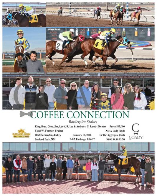 COFFEE CONNECTION - Borderplex Stakes - 01-18-26 - R05 - SUN - Coady Media - Kurtis Coady Photography