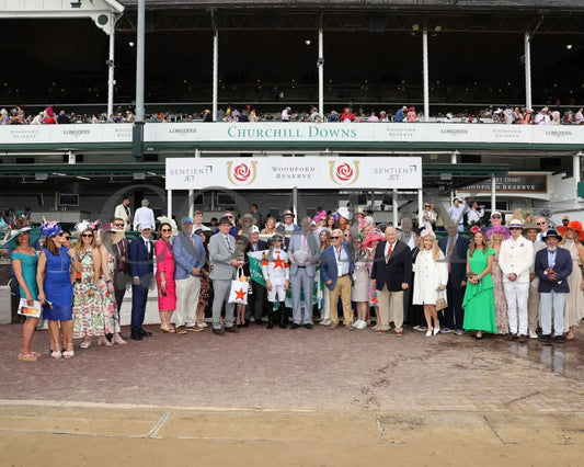 Cogburn - The Twin Spires Turf Sprint G2 05-04-24 R05 Churchill Downs Presentation 01 Kurtis Coady