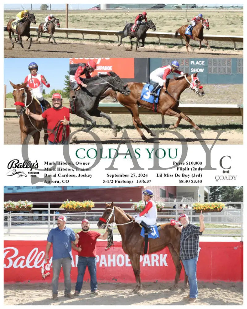 Cold As You - 09-27-24 R05 Arp Arapahoe Park