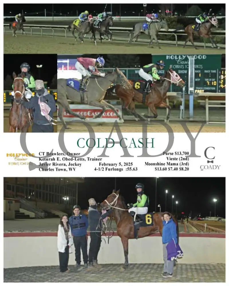 Cold Cash - 02-05-25 R01 Ct Hollywood Casino At Charles Town Races