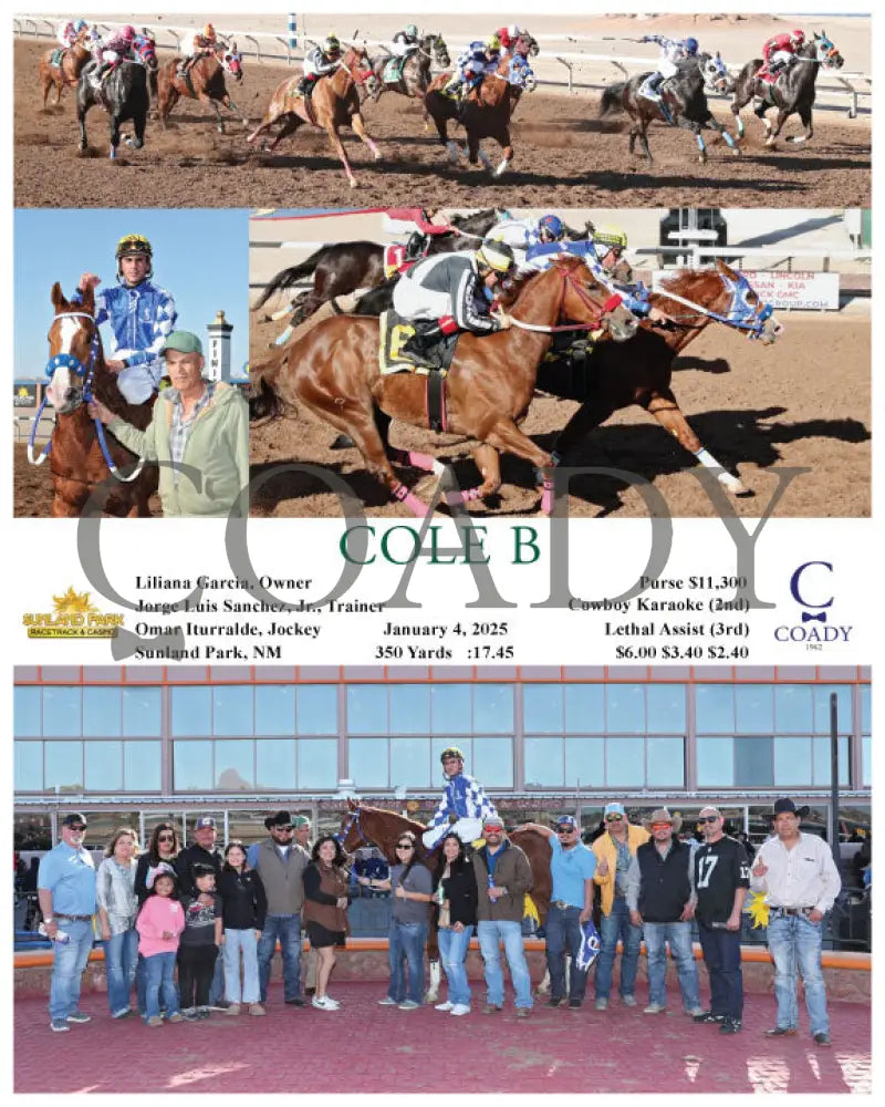 Cole B - 01-04-25 R06 Sun Turfway Park