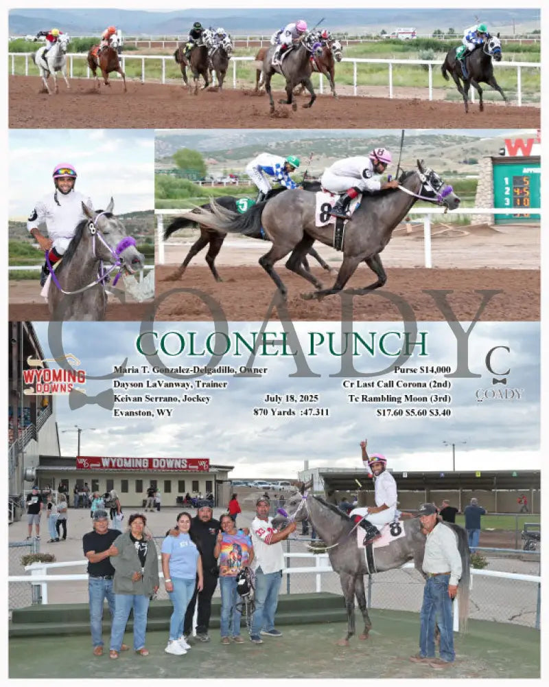 COLONEL PUNCH - 07-18-25 - R08 - WYO Wyoming Downs