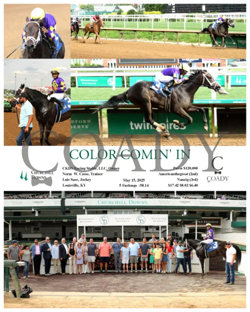 COLOR COMIN’ IN - 05-15-25 - R02 - CD Churchill Downs