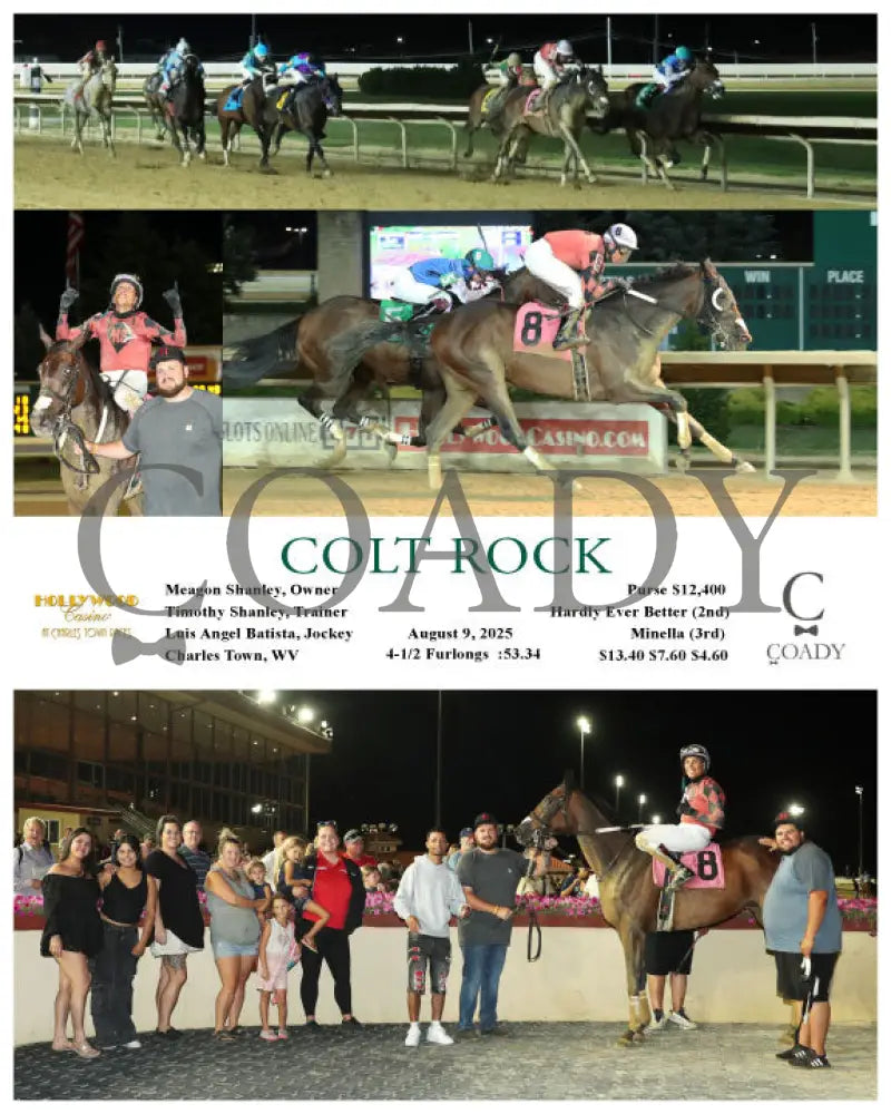 COLT ROCK - 08-09-25 - R05 - CT Hollywood Casino at Charles Town Races