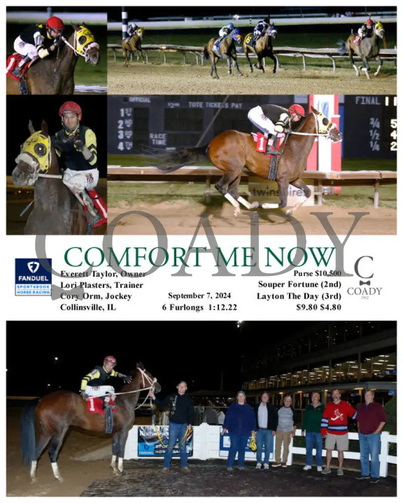 Comfort Me Now - 09-07-24 R04 Fan Fanduel Sportsbook Horse Racing