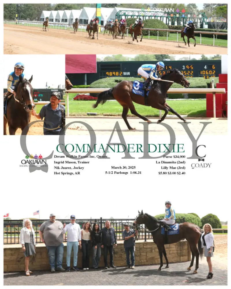 COMMANDER DIXIE - 033025 - Race 01 - OP Oaklawn Park