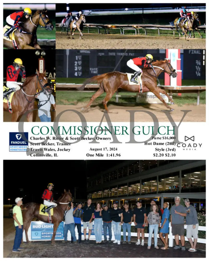 Commissioner Gulch - 08-17-24 R07 Fan Fanduel Sportsbook Horse Racing