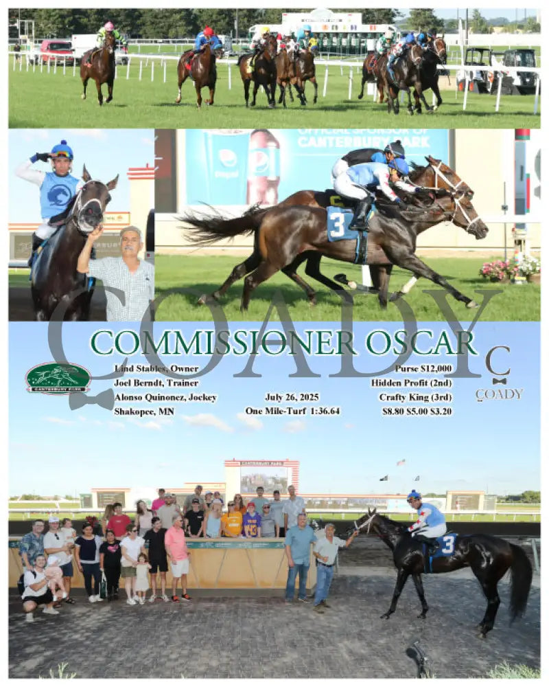 COMMISSIONER OSCAR - 07-26-25 - R04 - CBY Canterbury Park