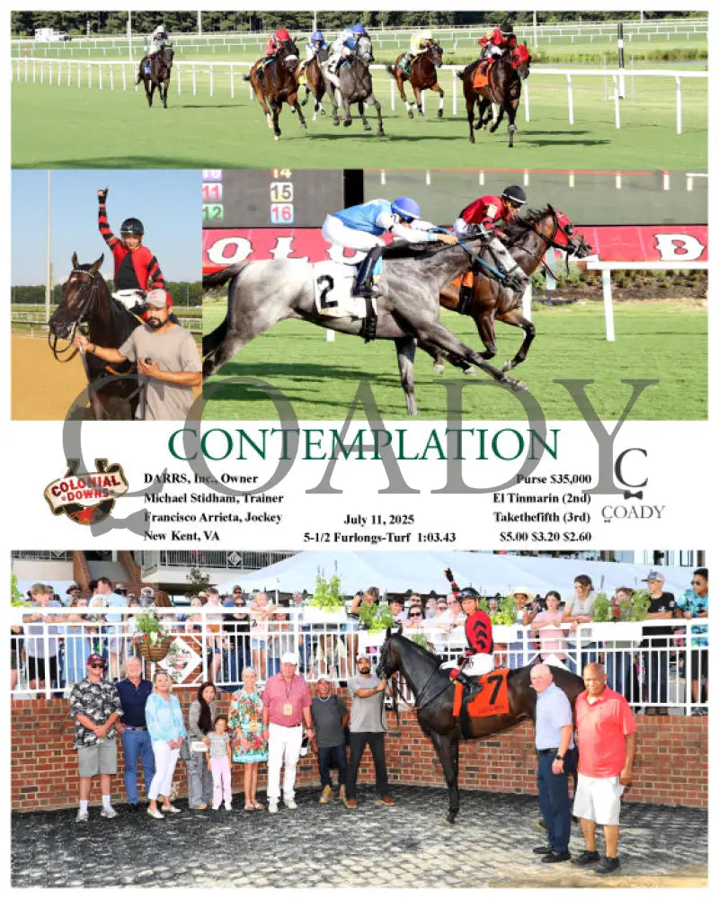 CONTEMPLATION - The Ostrich Sprint - 07-11-25 - R05 - CNL Colonial Downs