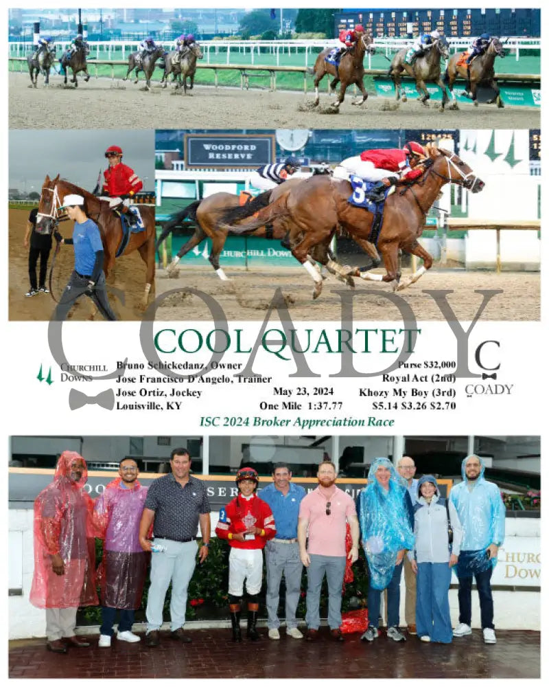 Cool Quartet - 05-23-24 R04 Cd Group Churchill Downs