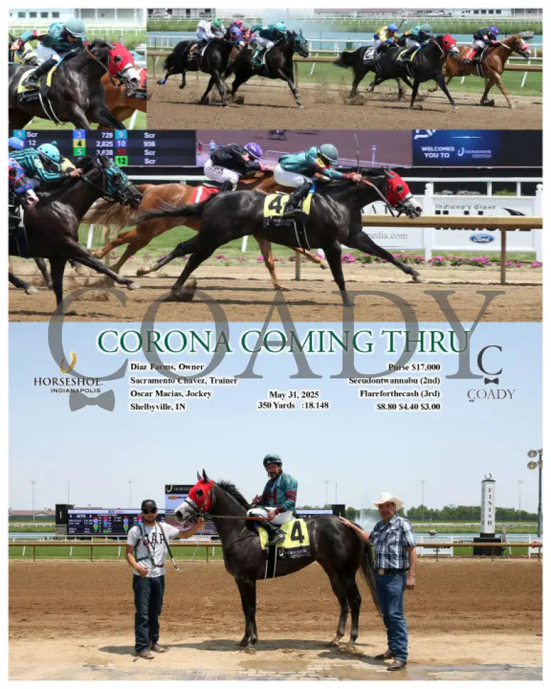 CORONA COMING THRU - 05-31-25 - R08 - IND Indiana Grand