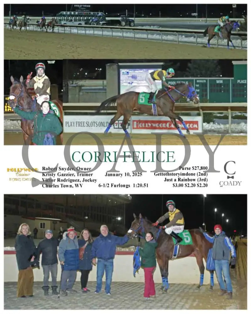 Corri Felice - 01-10-25 R02 Ct Hollywood Casino At Charles Town Races