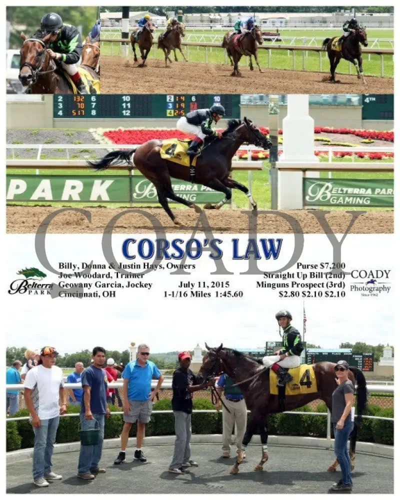 Corso’s Law - 071115 Race 01 Btp Belterra Park