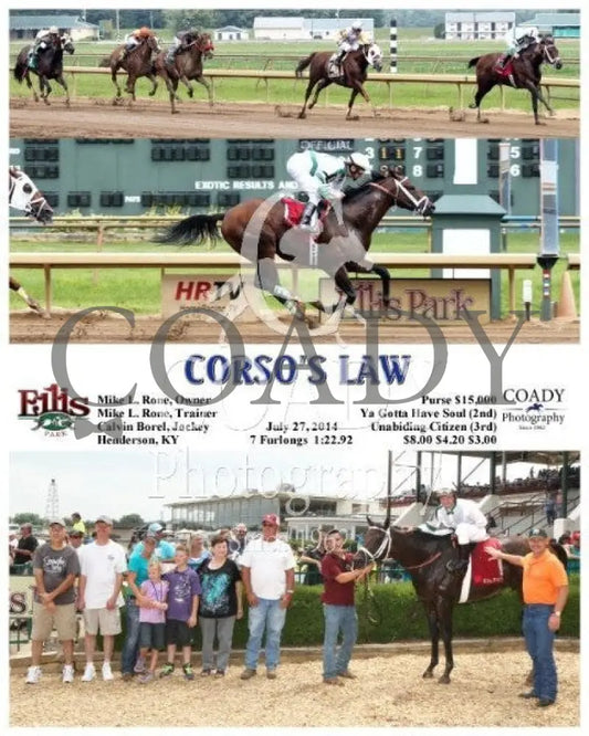 Corso’s Law - 072714 Race 04 Elp Ellis Park