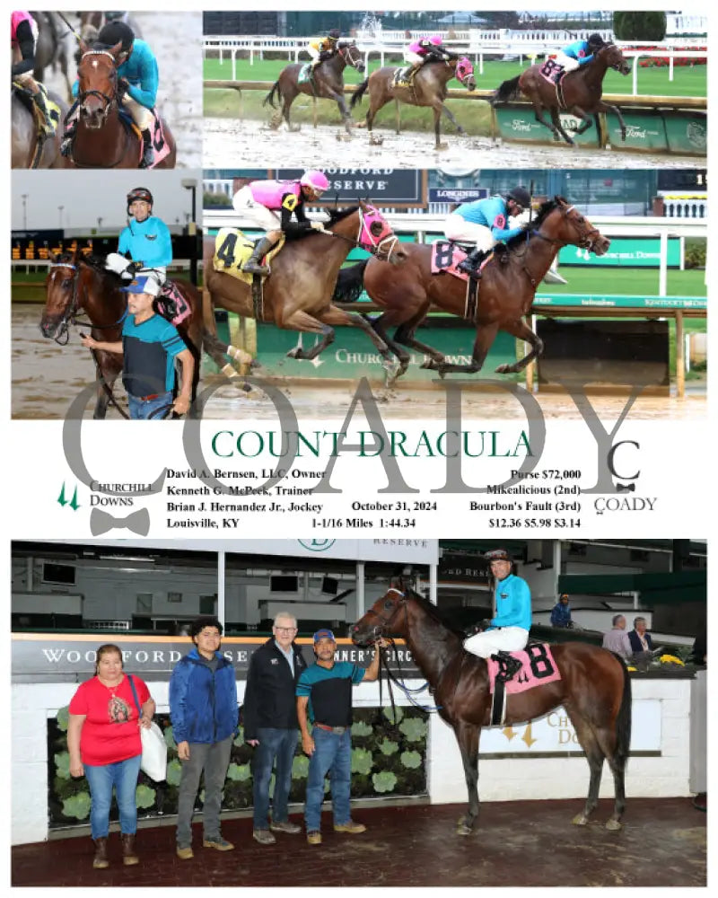 Count Dracula - 10-31-24 R09 Cd Churchill Downs