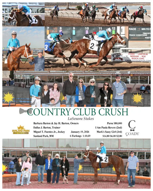 COUNTRY CLUB CRUSH - LaSenora Stakes - 01-19-26 - R07 - SUN - Coady Media - Kurtis Coady Photography