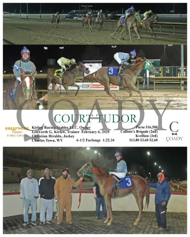 Court Tudor - 02-06-25 R04 Ct Hollywood Casino At Charles Town Races