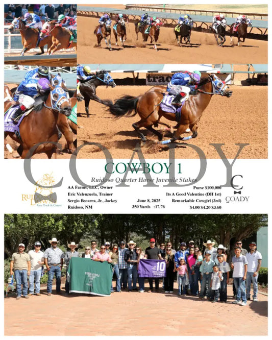 COWBOY 1 - Ruidoso Quarter Horse Juvenile Stakes - 06-08-25 - R11 - RUI Ruidoso Downs