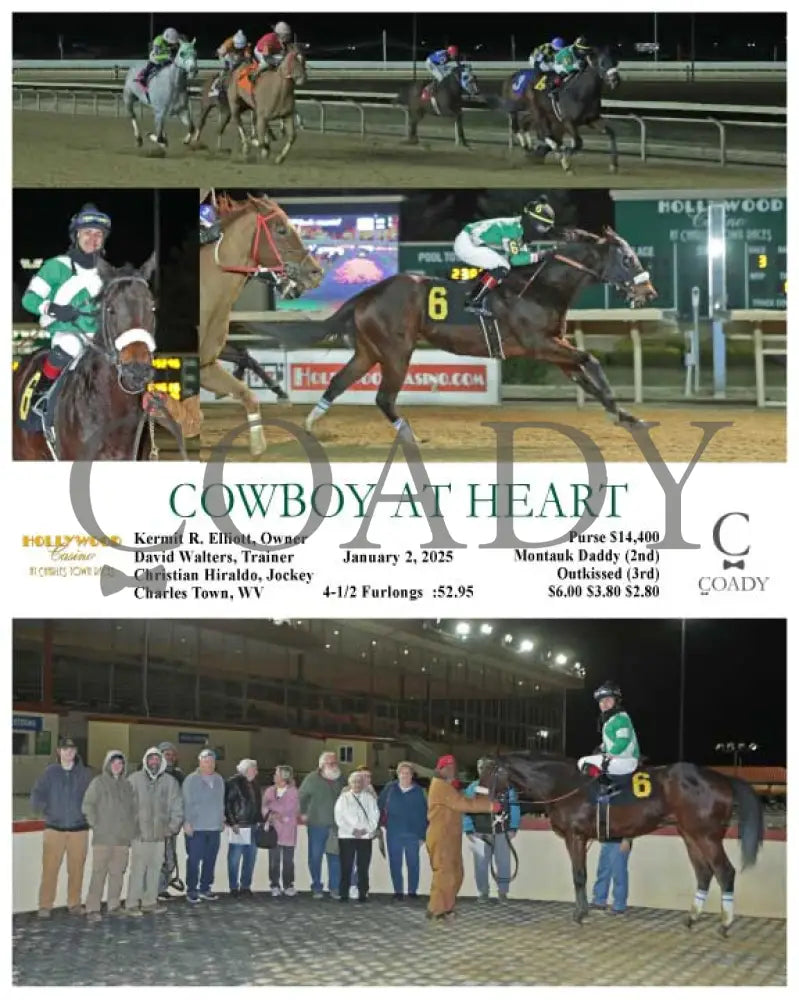 Cowboy At Heart - 01-02-25 R03 Ct Hollywood Casino At Charles Town Races